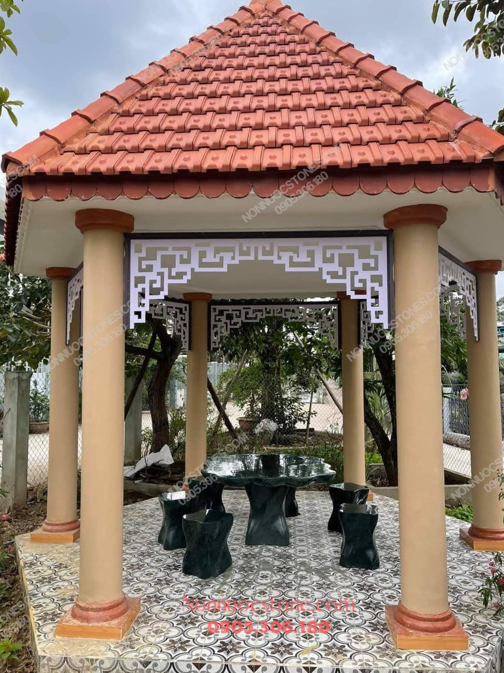 Bàn Ghế Đá 05 1 Bàn Ghế Đá 05