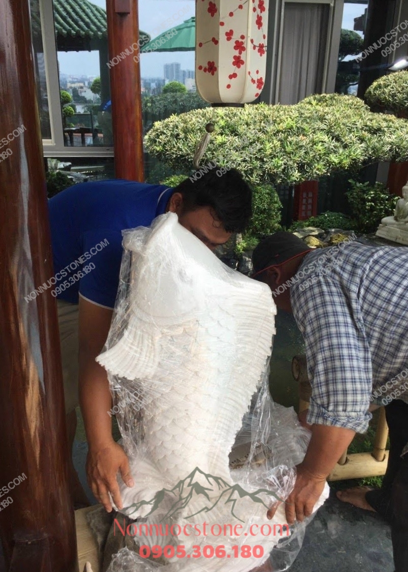 Tượng Cá Chép Bằng Đá 118 1 Tượng Cá Chép Bằng Đá 118