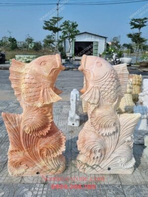 Tượng Cá Chép Bằng Đá 25