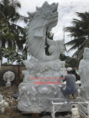 Tượng Cá Chép Bằng Đá 27