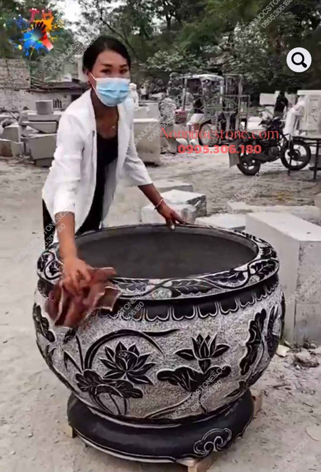 Chậu Hoa Đá 33 1 Chậu Hoa Đá 33