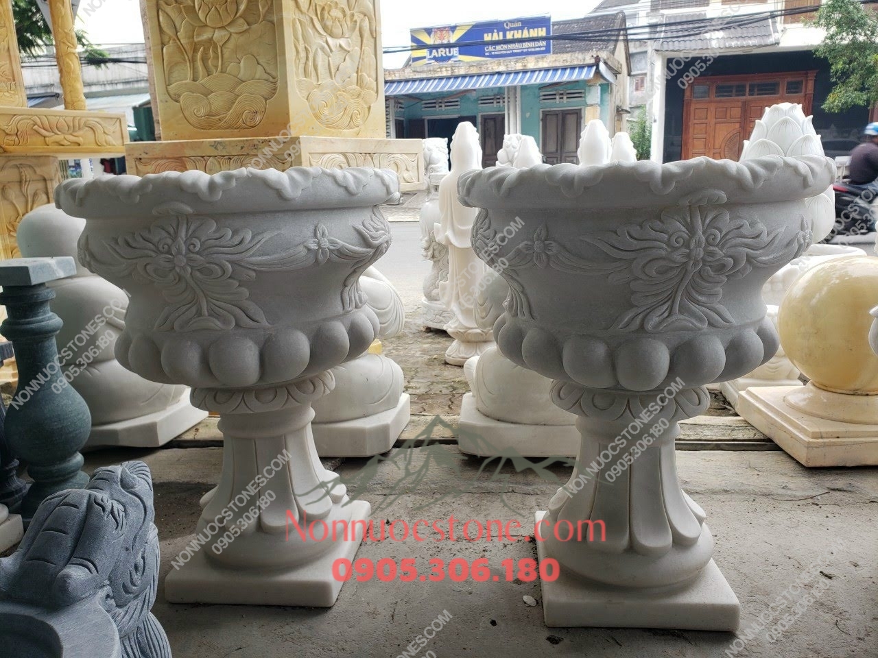 Chậu Hoa Đá 08 1 Chậu Hoa Đá 08