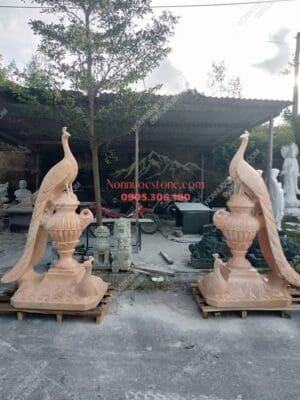 Tượng Con Công Bằng Đá 17