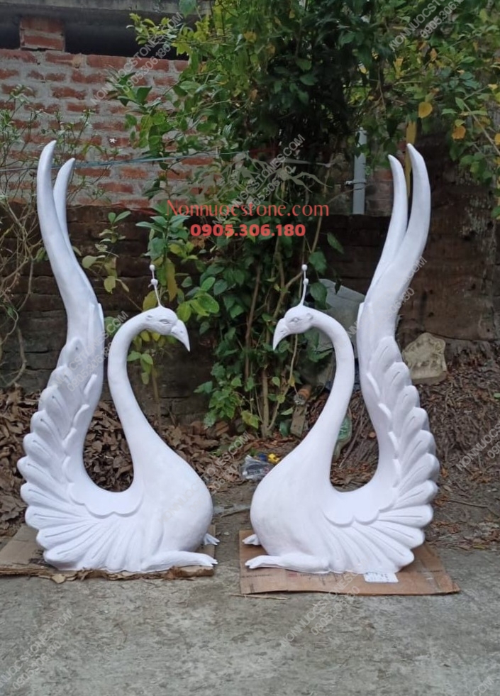Tượng Con Công Bằng Đá 37 1 Tượng Con Công Bằng Đá 37