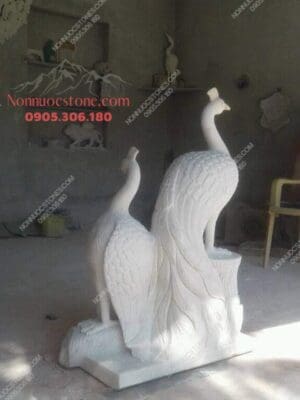 Tượng Con Công Bằng Đá 04