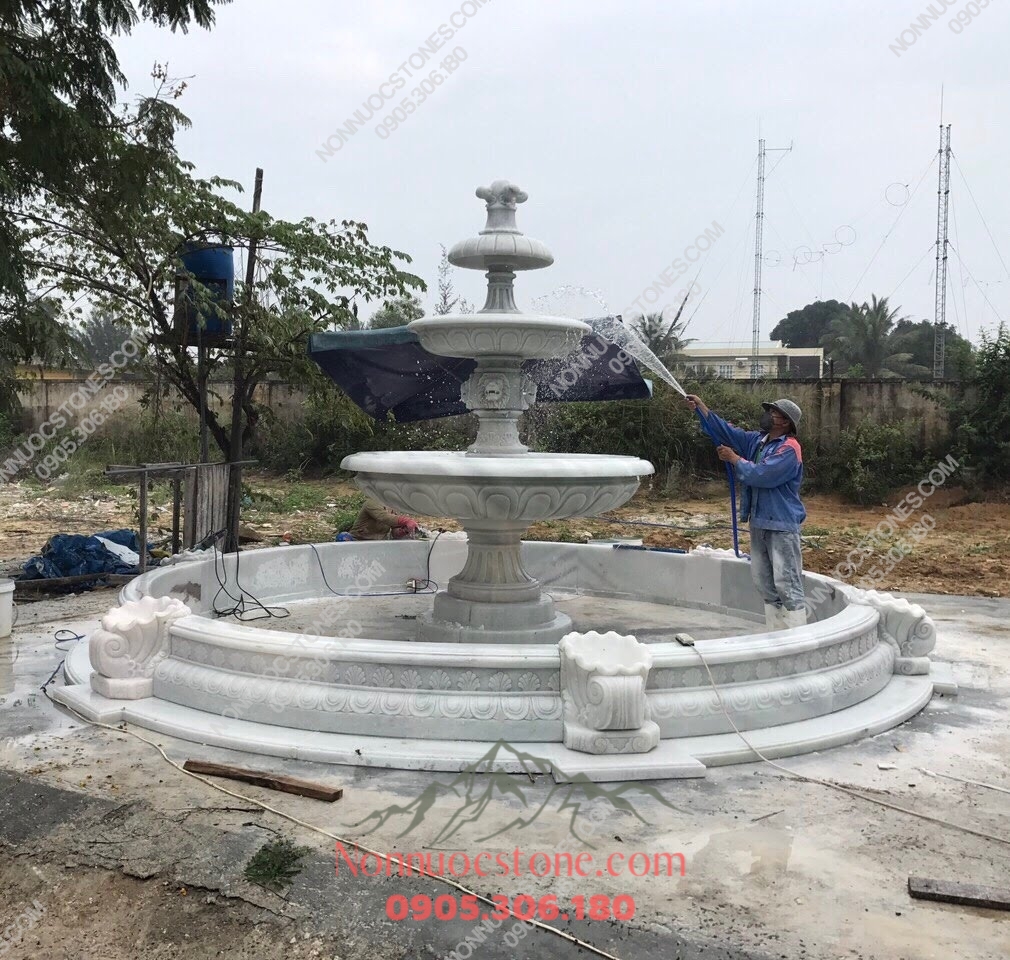 Đài Phun Nước Bằng Đá 136 1 Đài Phun Nước Bằng Đá 136