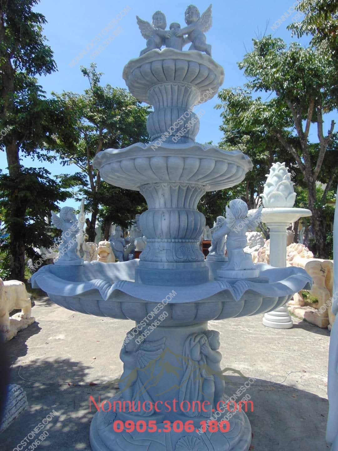 Đài Phun Nước Bằng Đá 149 1 Đài Phun Nước Bằng Đá 149