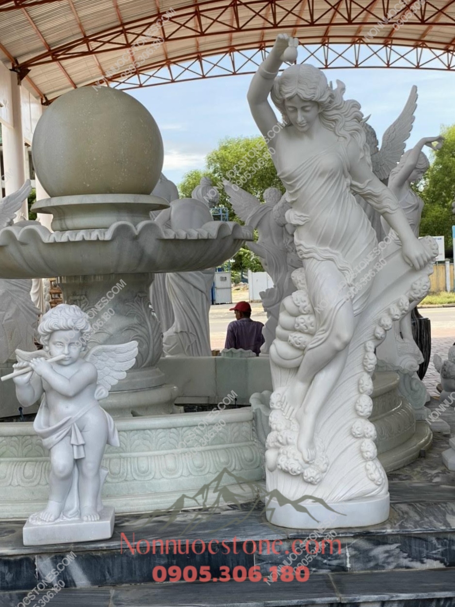 Đài Phun Nước Bằng Đá 173 1 Đài Phun Nước Bằng Đá 173