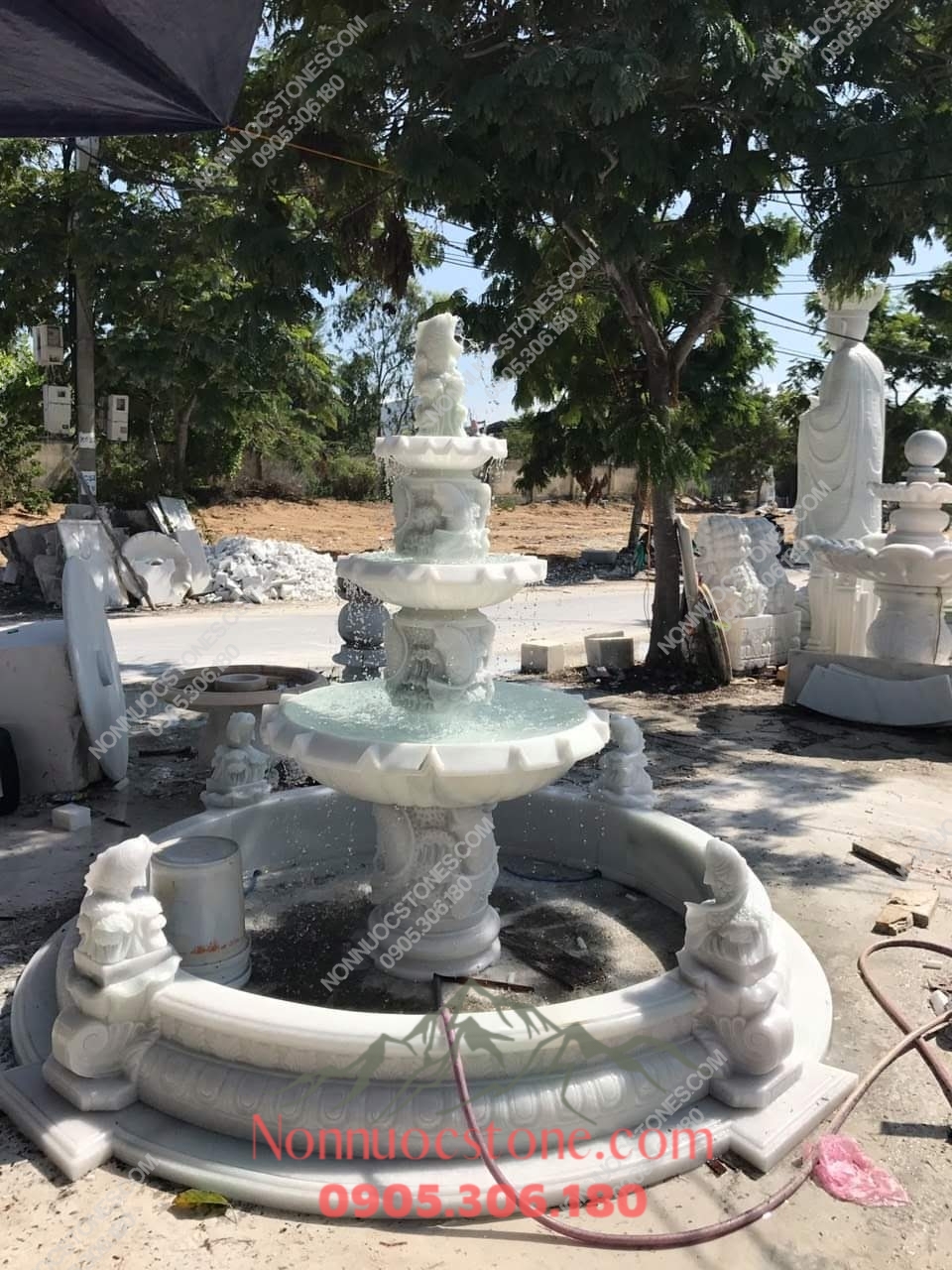 Đài Phun Nước Bằng Đá 35 1 Đài Phun Nước Bằng Đá 35