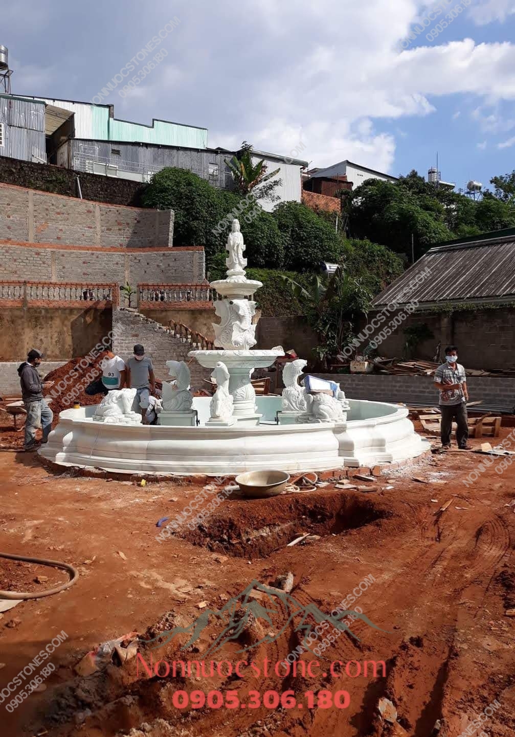 Đài Phun Nước Bằng Đá 56 1 Đài Phun Nước Bằng Đá 56