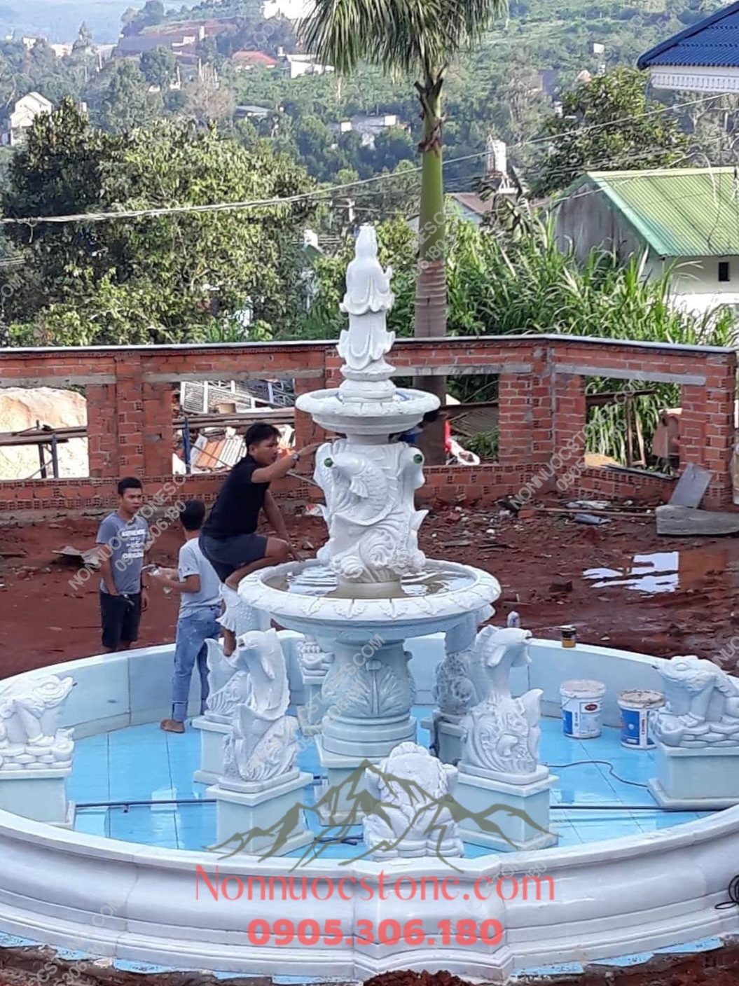Đài Phun Nước Bằng Đá 57 1 Đài Phun Nước Bằng Đá 57