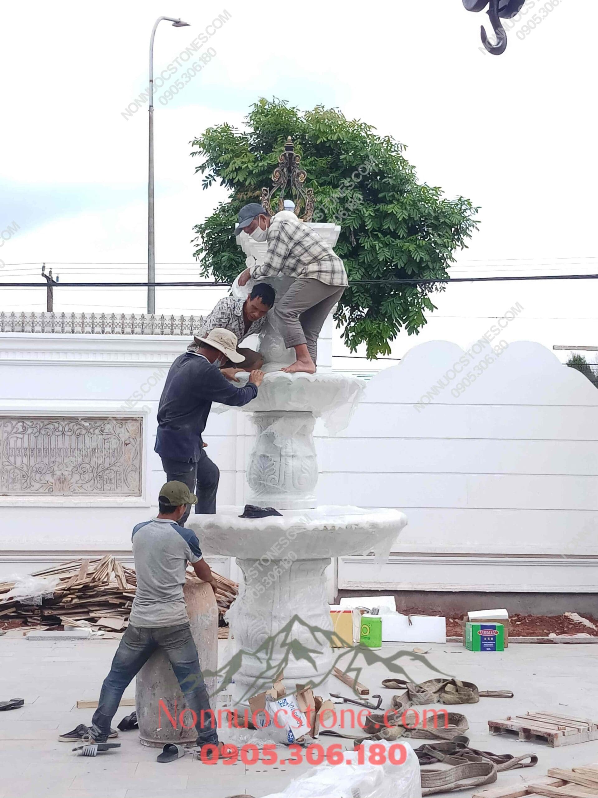 Đài Phun Nước Bằng Đá 06 1 Đài Phun Nước Bằng Đá 06