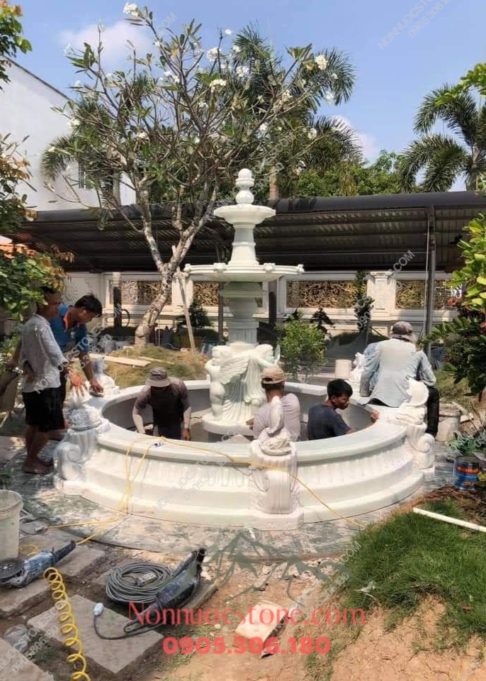 Đài Phun Nước Bằng Đá 74 1 Đài Phun Nước Bằng Đá 74