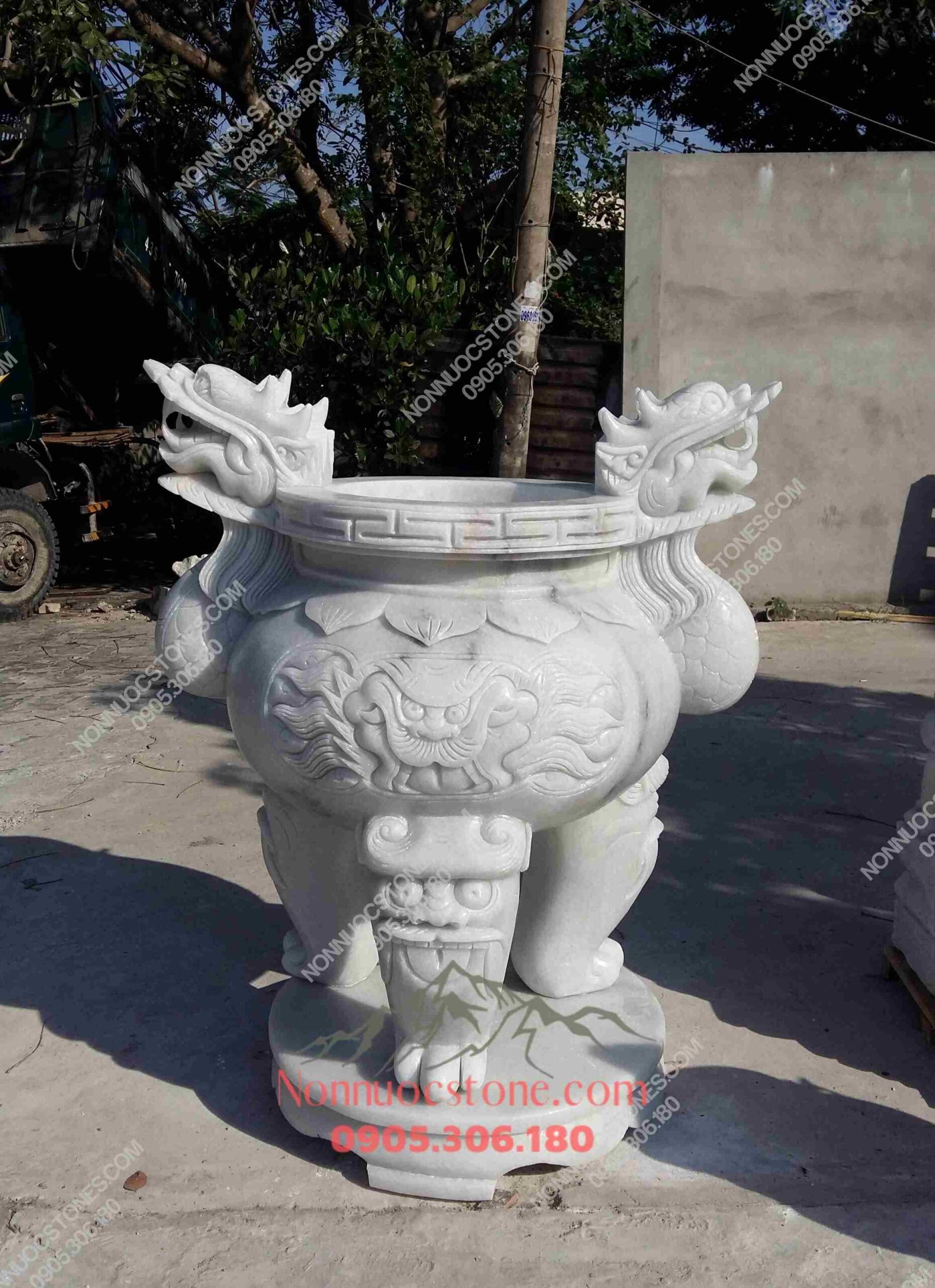 Lư Hương Đá 65 1 Lư Hương Đá 65