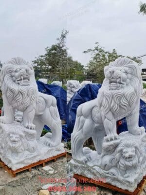 Tượng Sư Tử Bằng Đá 16