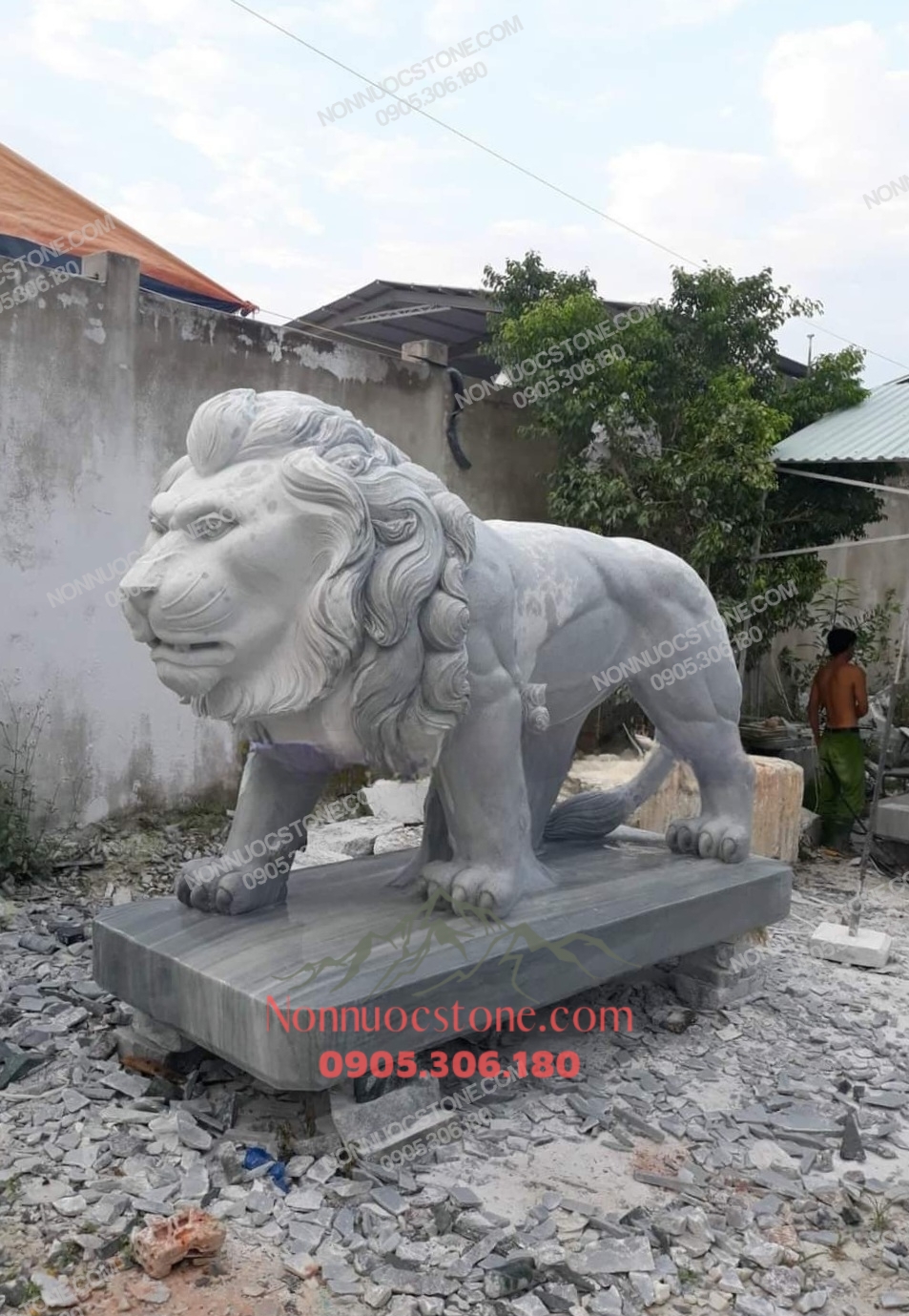 Tượng Sư Tử Bằng Đá 22 1 Tượng Sư Tử Bằng Đá 22