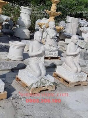 Tượng Phật 5 Anh Em Kiều Trần Như Bằng Đá 12
