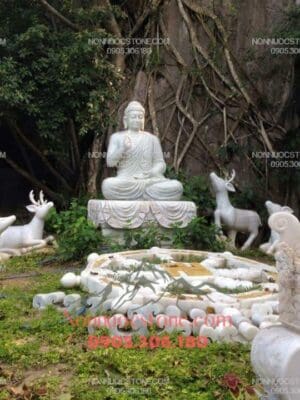 Tượng Phật 5 Anh Em Kiều Trần Như Bằng Đá 14