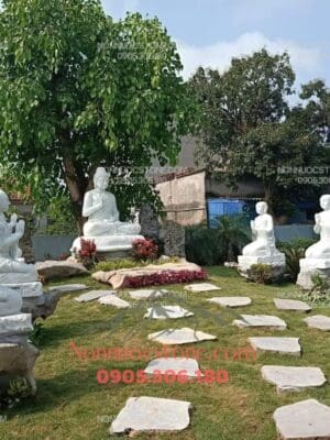 Tượng Phật 5 Anh Em Kiều Trần Như Bằng Đá 19