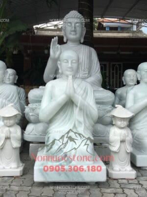 Tượng Phật 5 Anh Em Kiều Trần Như Bằng Đá 20