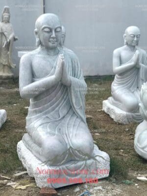 Tượng Phật 5 Anh Em Kiều Trần Như Bằng Đá 24