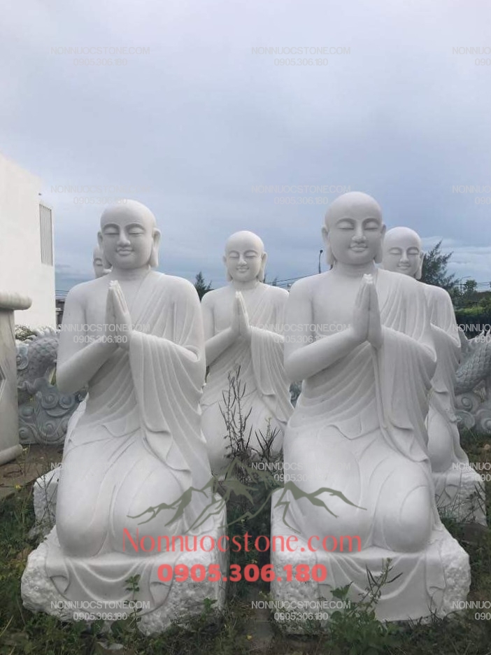 Tượng Phật 5 Anh Em Kiều Trần Như Bằng Đá 31 1 Tượng Phật 5 Anh Em Kiều Trần Như Bằng Đá 31