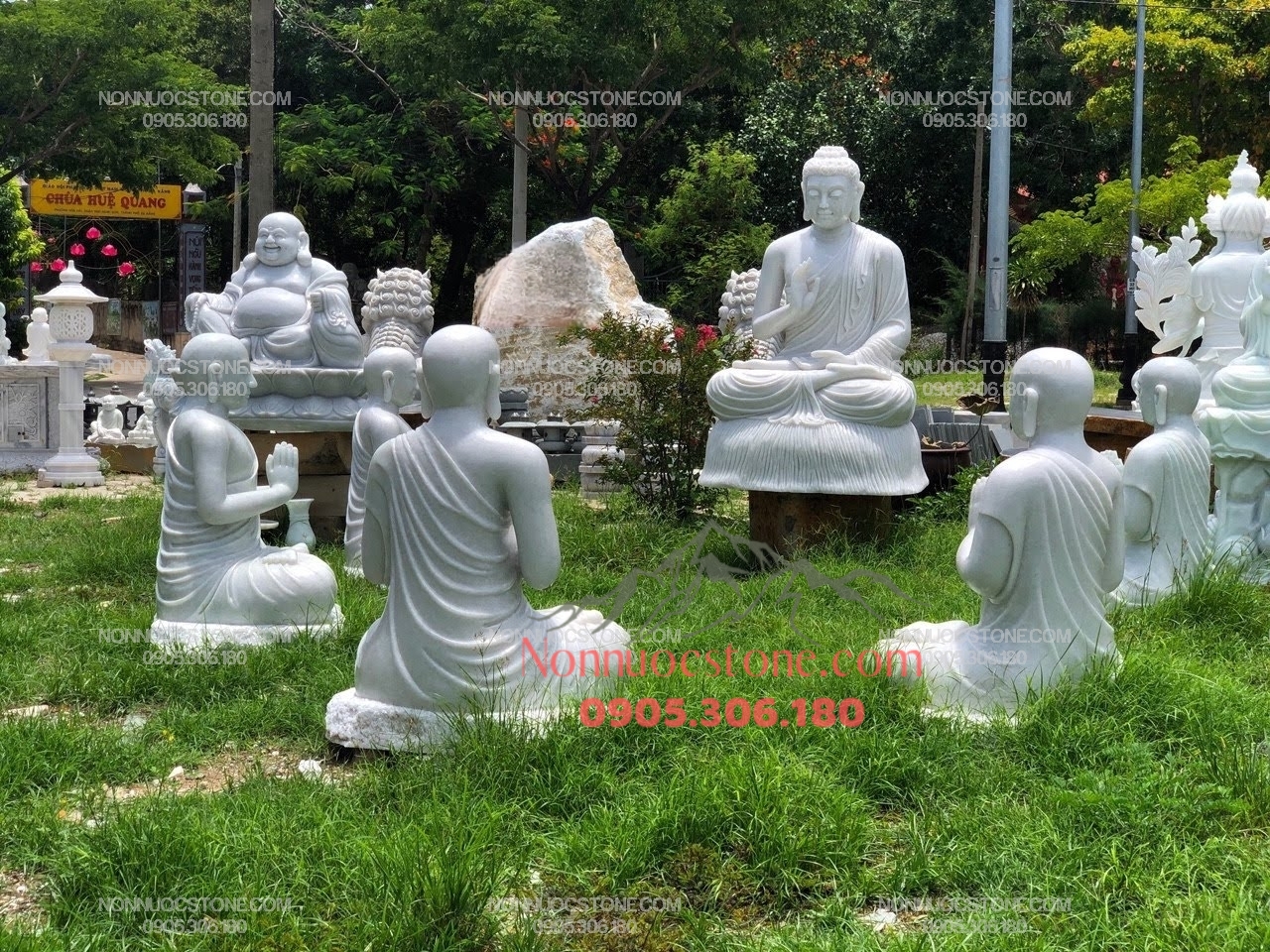 Tượng Phật 5 Anh Em Kiều Trần Như Bằng Đá 32 1 Tượng Phật 5 Anh Em Kiều Trần Như Bằng Đá 32
