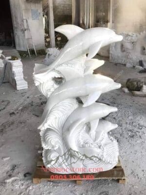 Tượng Cá Heo Bằng Đá 05