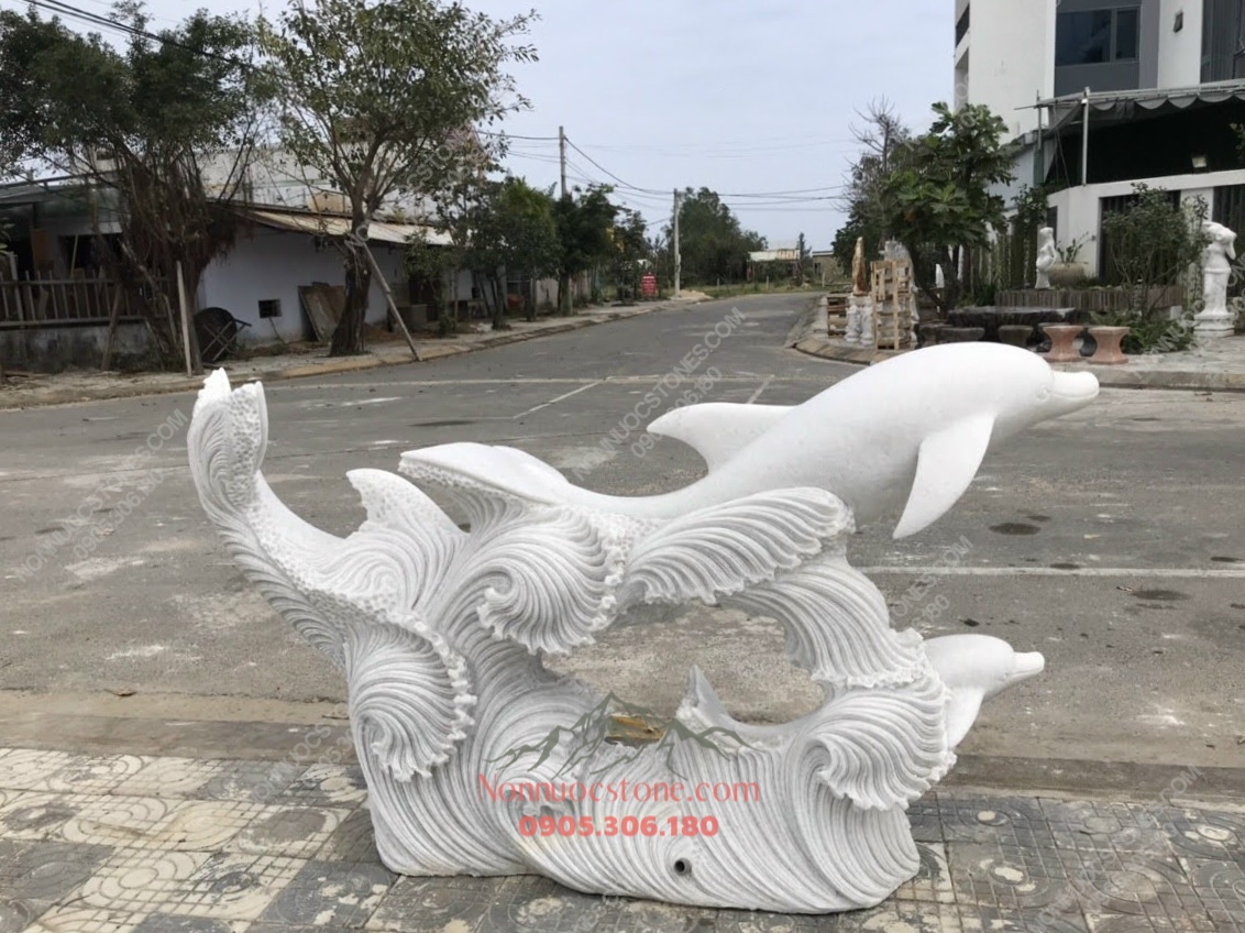 Tượng Cá Heo Bằng Đá 70 1 Tượng Cá Heo Bằng Đá 70