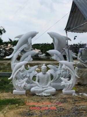 Tượng Cá Heo Bằng Đá 08