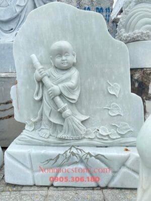 Tượng Chú Tiểu Bằng Đá 15