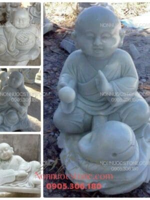 Tượng Chú Tiểu Bằng Đá 16