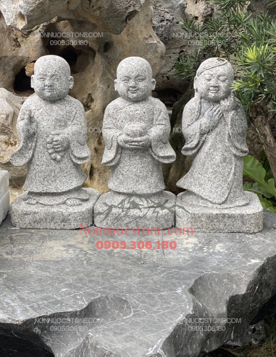 Tượng Chú Tiểu Bằng Đá 19 1 Tượng Chú Tiểu Bằng Đá 19