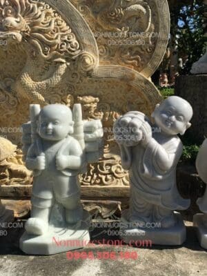 Tượng Chú Tiểu Bằng Đá 21