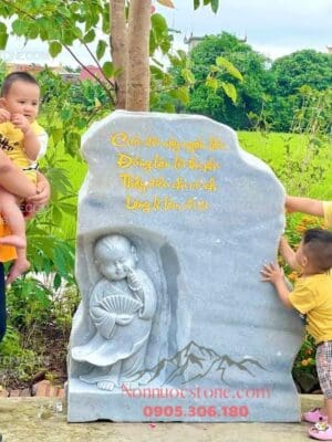 Tượng Chú Tiểu Bằng Đá 08