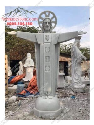 Tượng Chúa Kito Vua Bằng Đá 22