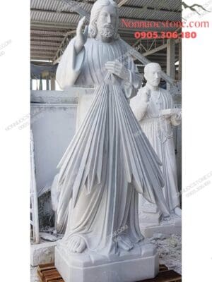 Tượng Chúa Lòng Thương Xót Bằng Đá 09