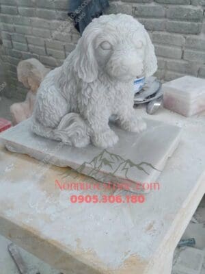 Tượng Con Chó Bằng Đá 03