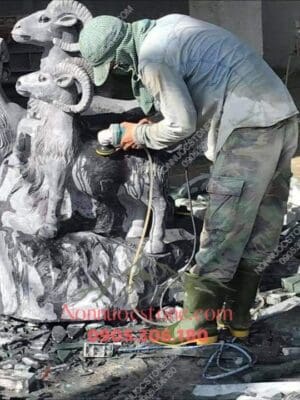 Tượng Con Dê Bằng Đá 23