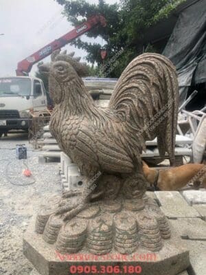 Tượng Con Gà Bằng Đá 01