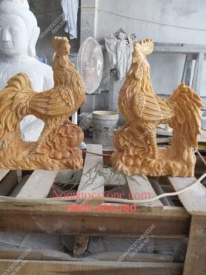 Tượng Con Gà Bằng Đá 04