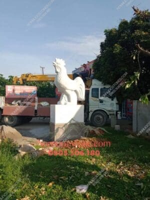 Tượng Con Gà Bằng Đá 05