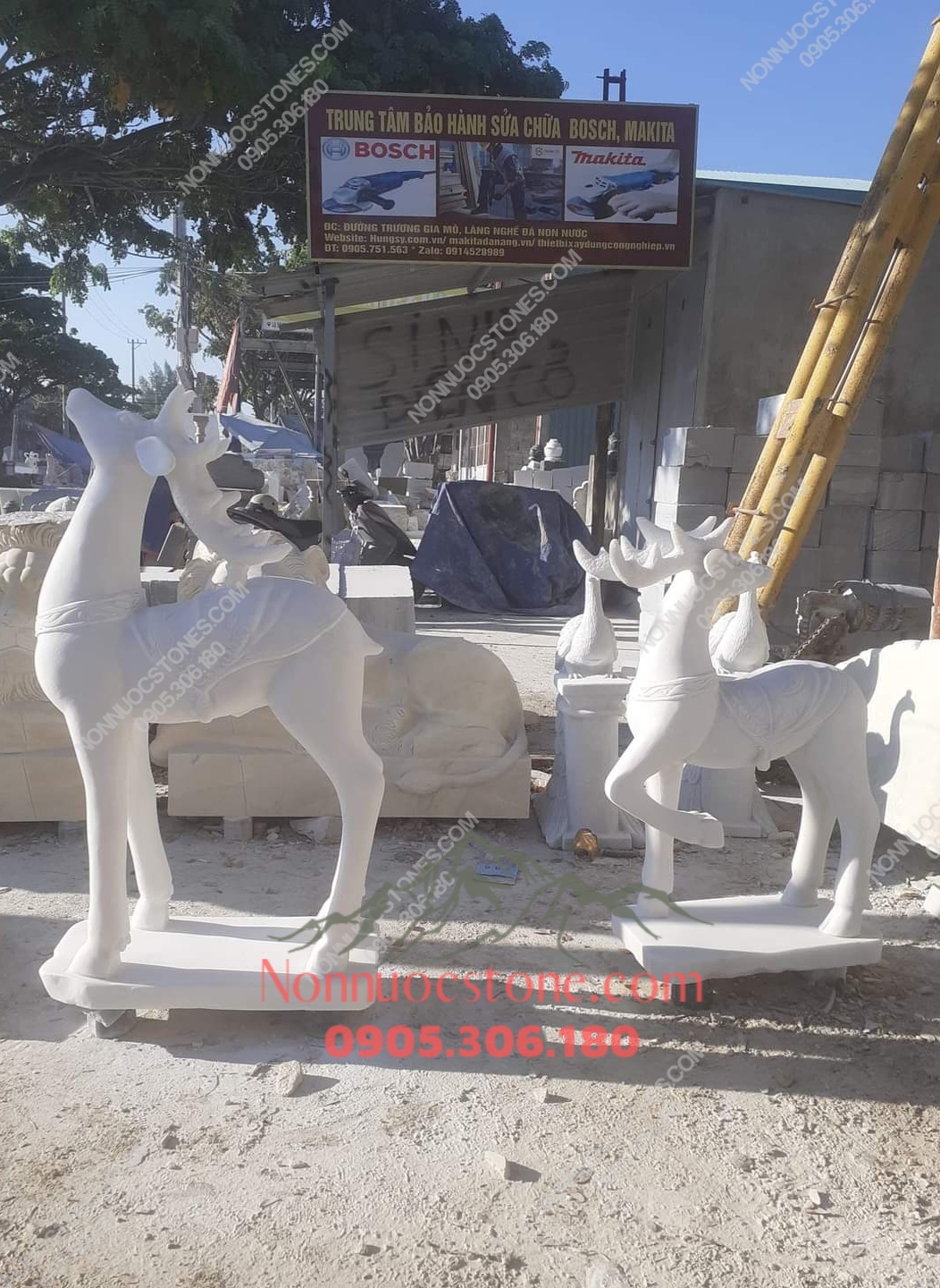Tượng Nai Bằng Đá 11 1 Tượng Nai Bằng Đá 11