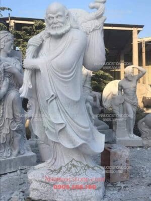 Tượng Đạt Ma Sư Tổ Bằng Đá 01