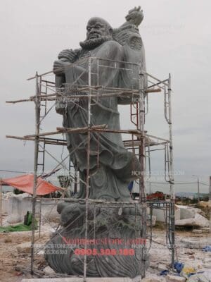 Tượng Đạt Ma Sư Tổ Bằng Đá 02