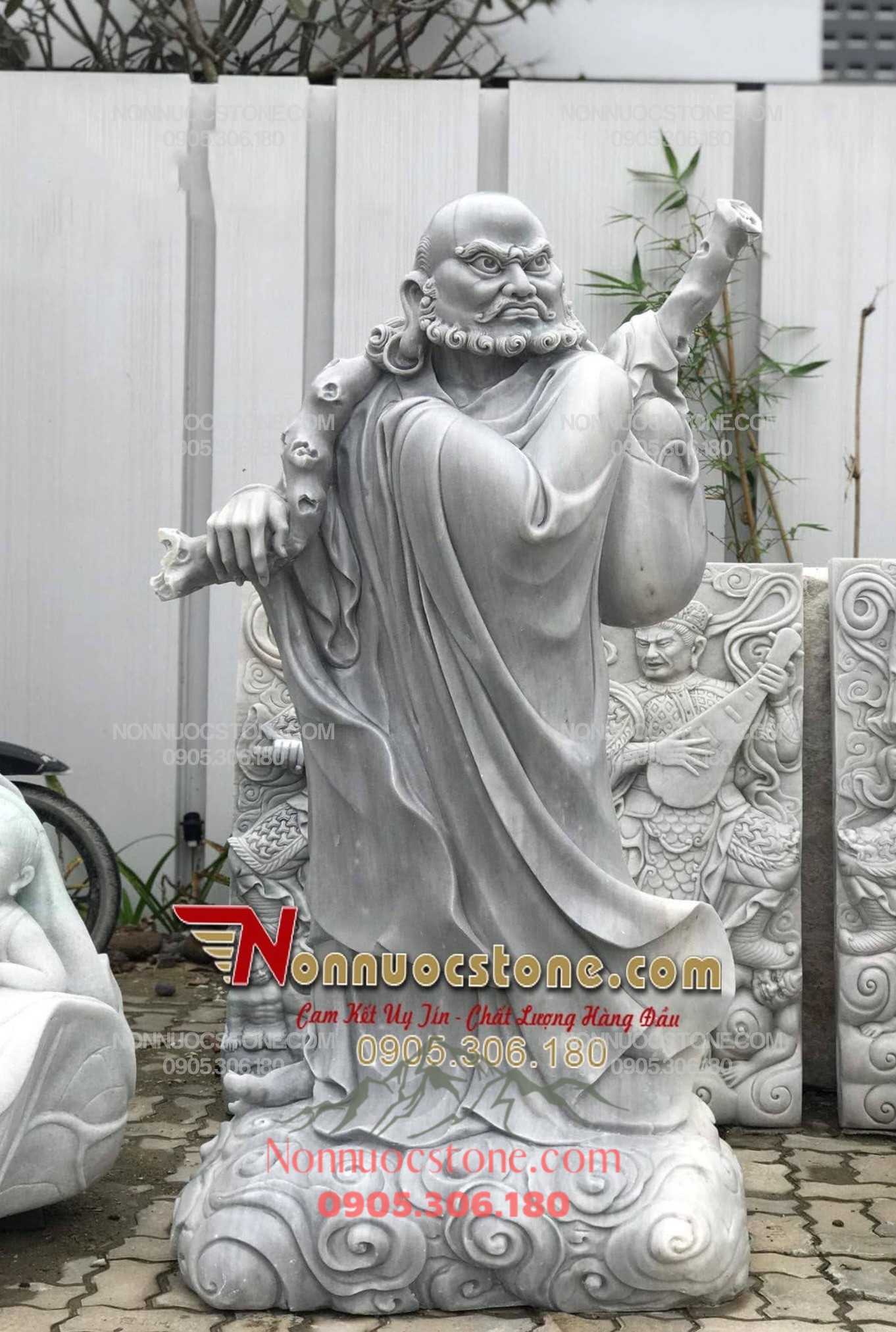 Tượng Đạt Ma Sư Tổ Bằng Đá 20 1 Tượng Đạt Ma Sư Tổ Bằng Đá 20