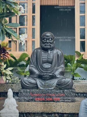 Tượng Đạt Ma Sư Tổ Bằng Đá 03