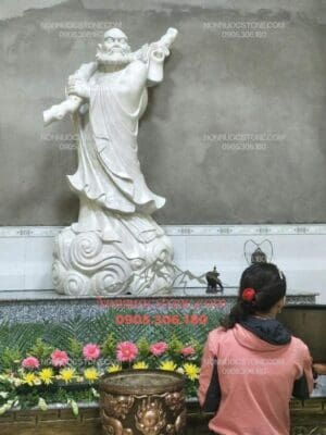 Tượng Đạt Ma Sư Tổ Bằng Đá 08