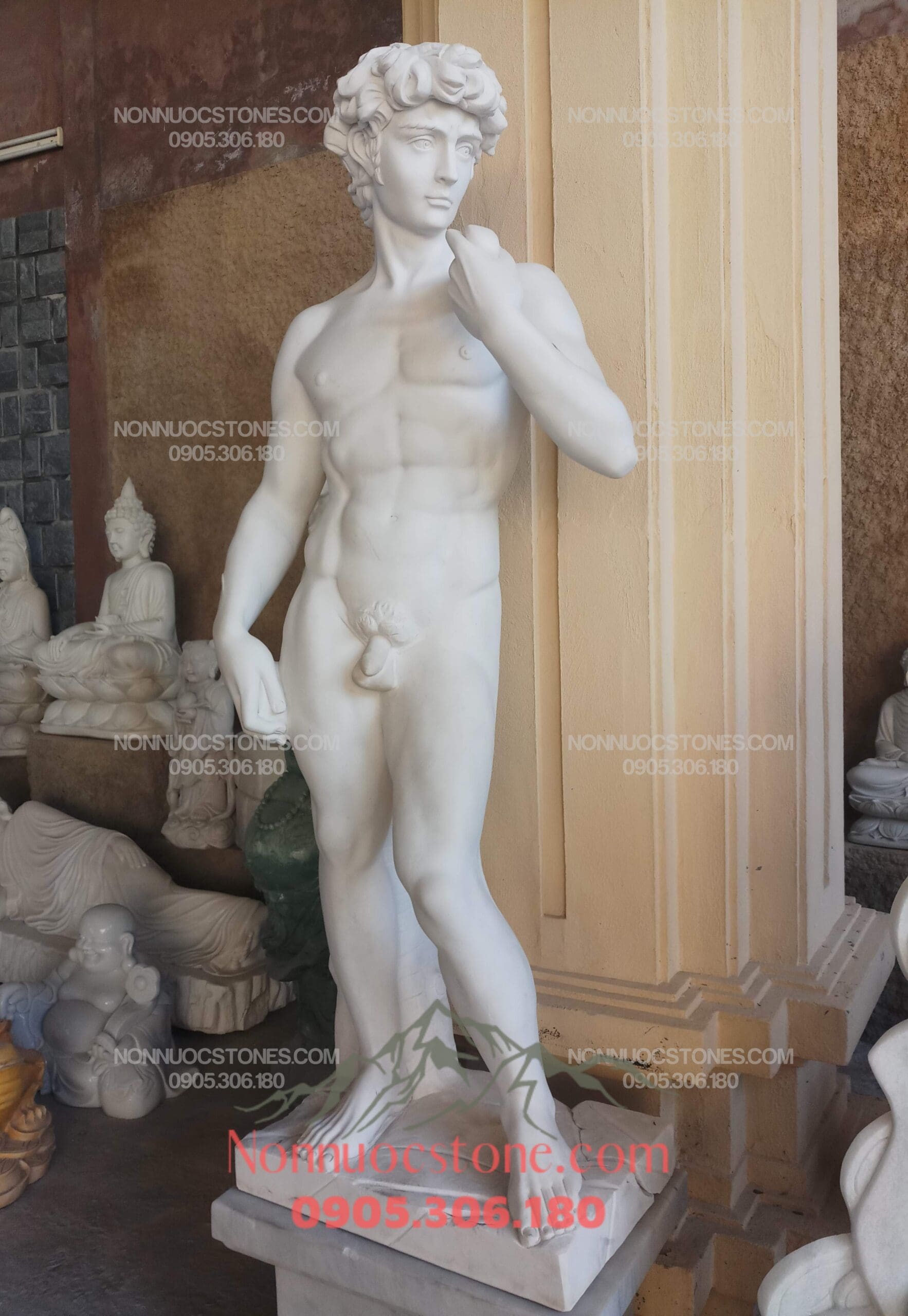 Tượng David Bằng Đá 01 1 Tượng David Bằng Đá 01