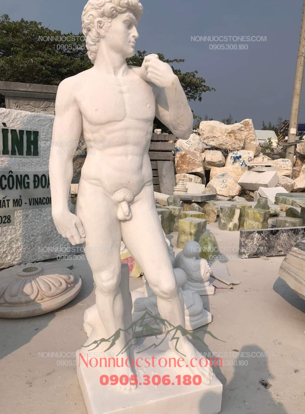Tượng David Bằng Đá 04 1 Tượng David Bằng Đá 04